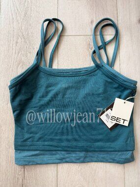 SET Active - Size Small - Formcloud Cloud Layer Strappy Bra in color Sync